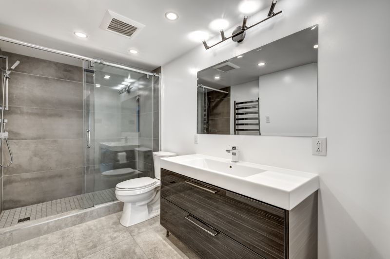 Open-Plan Bathroom Space